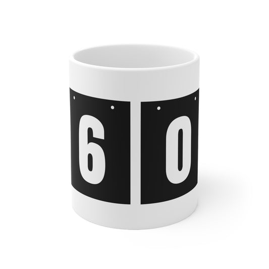 60 Not Out Mug