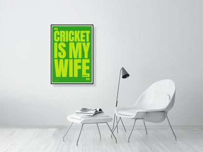 Cricket Art Poster