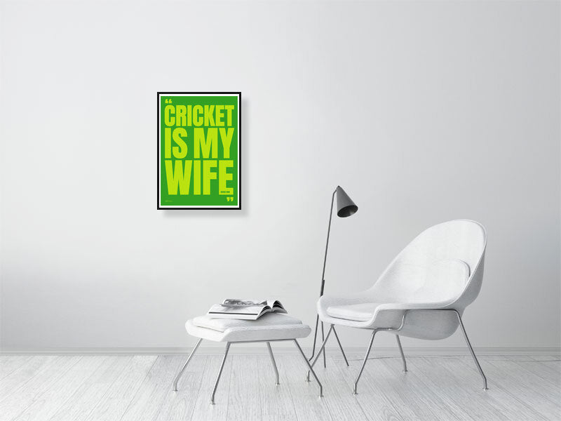 Cricket Art Poster